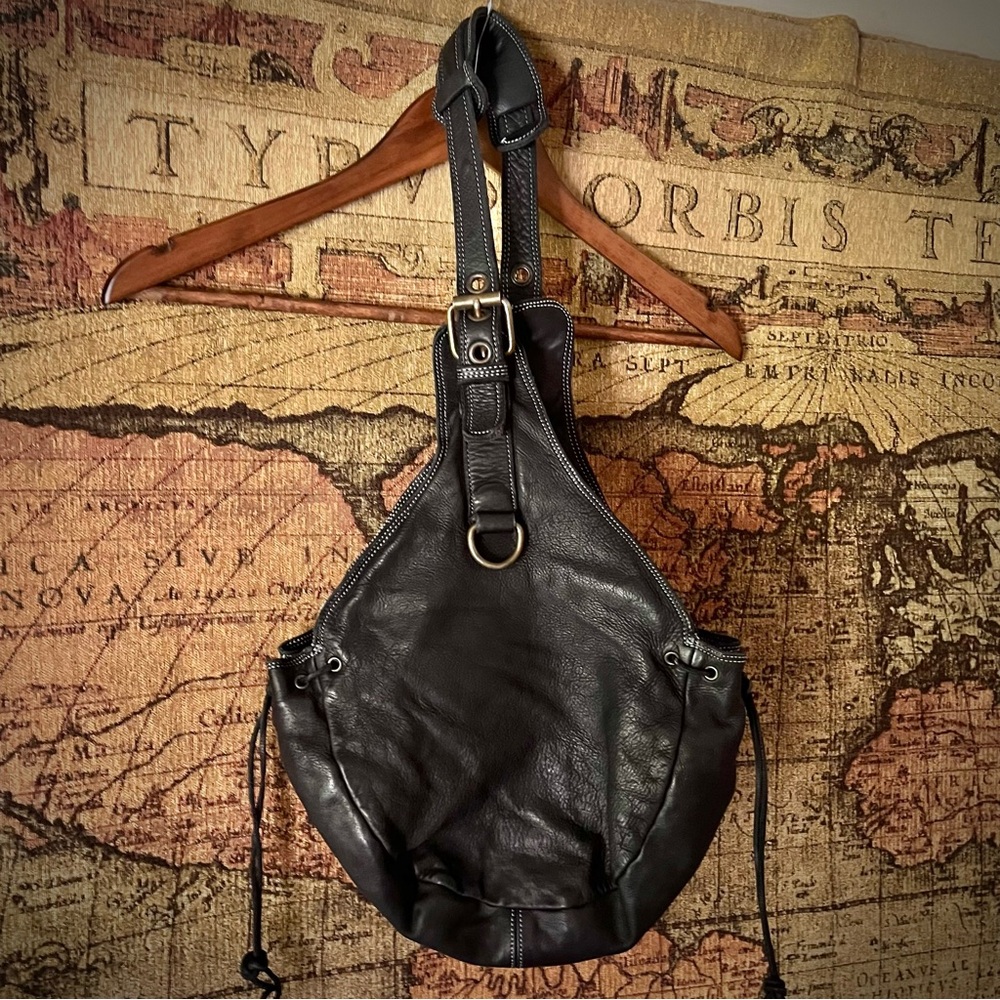 3rd Floor Black Leather Bag Made in Italy